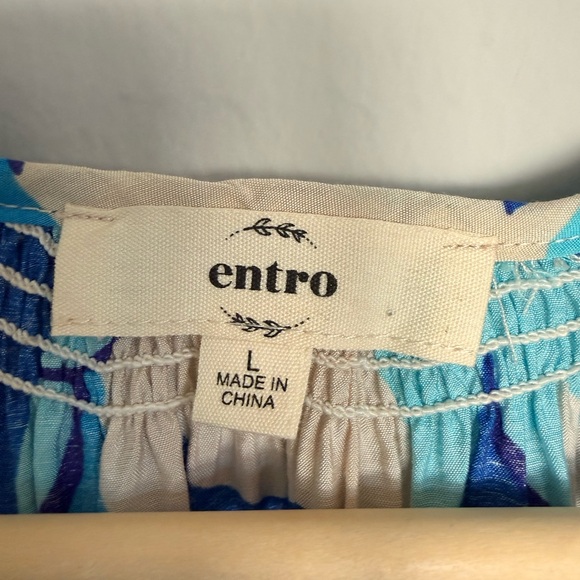 Entro Blue and White Dress - Picture 3 of 6